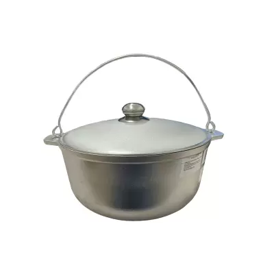 Ceaun din aluminiu turnat cu toarta si capac cu maner 26 cm 5 l